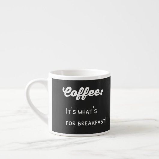 Tasse Expresso Drôle Café Dire Conception De Texte (Gauche)