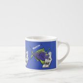 Tasse Expresso Drôle caricature de poisson de pêcheur (Droite)
