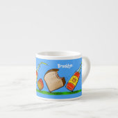 Tasse Expresso Drôle de dessin animé de fourmis (Devant droit)