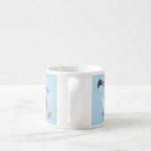 Tasse Expresso Drôle dessin animé d'oiseau de dodo (Dos)