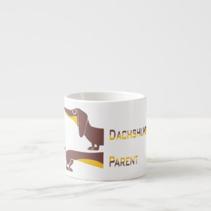 Tasse Expresso Drôle mignon dachshund pour parent chien long
