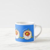 Tasse Expresso Drôle poisson poivron porc-épic caricature poisson (Droite)