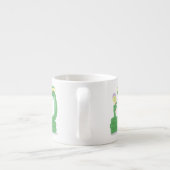 Tasse Expresso Drôle serpent vert avec caricature maraca (Dos)
