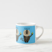 Tasse Expresso Drôle singe-singe macaque à queue de lion (Droite)
