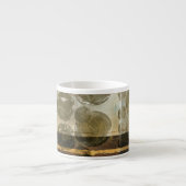 Tasse Expresso Droplets verts circulaires (Devant)