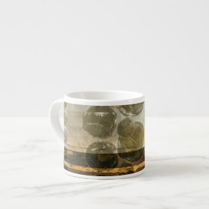 Tasse Expresso Droplets verts circulaires