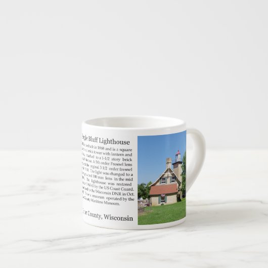 Tasse Expresso Eagle Bluff Lighthouse histoire espresso mule (Devant droit)