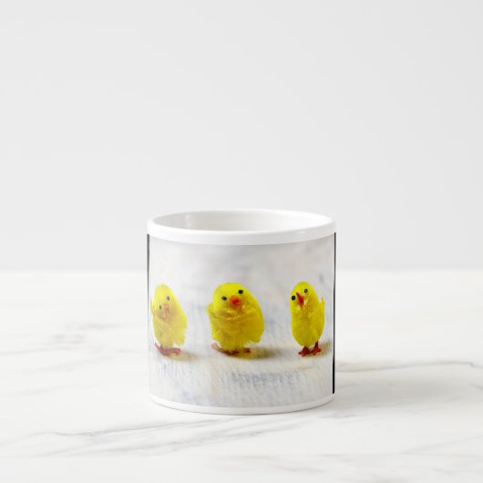 Tasse Expresso Easter Decoration - chicks en row (Devant)