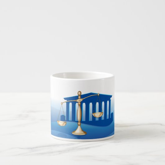 Tasse Expresso Échelles de justice (Devant)
