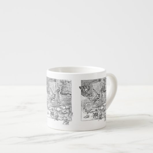 Tasse Expresso École de souris (Devant droit)