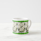 Tasse Expresso Écriture Et Défilement (Devant droit)