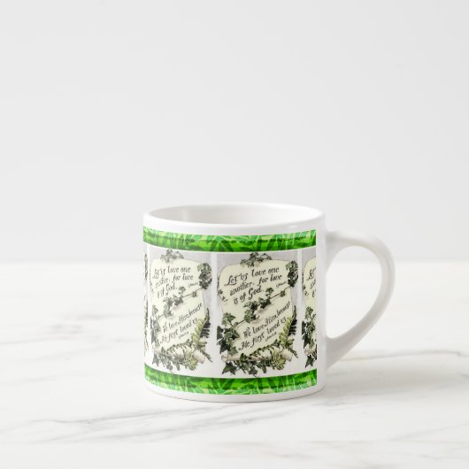 Tasse Expresso Écriture Et Défilement (Droite)