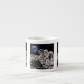 Tasse Expresso Écureuil dans l'espace (Devant)