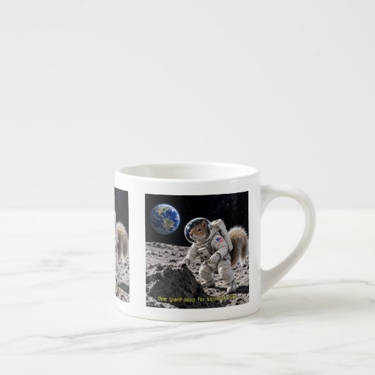 Tasse Expresso Écureuil dans l'espace (Droite)