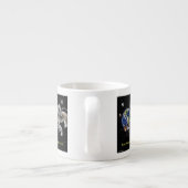 Tasse Expresso Écureuil dans l'espace (Dos)