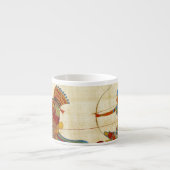 Tasse Expresso Égypte ancienne Pharaon Ramesses II Cheval papyrus (Devant)