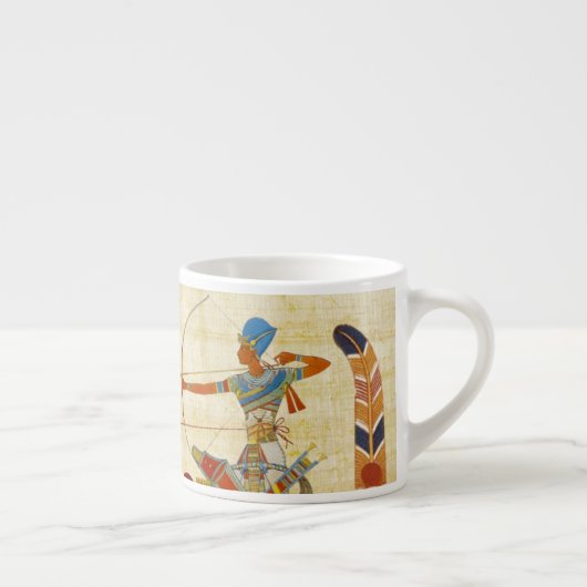 Tasse Expresso Égypte ancienne Pharaon Ramesses II Cheval papyrus (Droite)