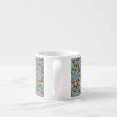 Tasse Expresso Élégant Fleur Bleu Périwinkle Floral Classic (Dos)