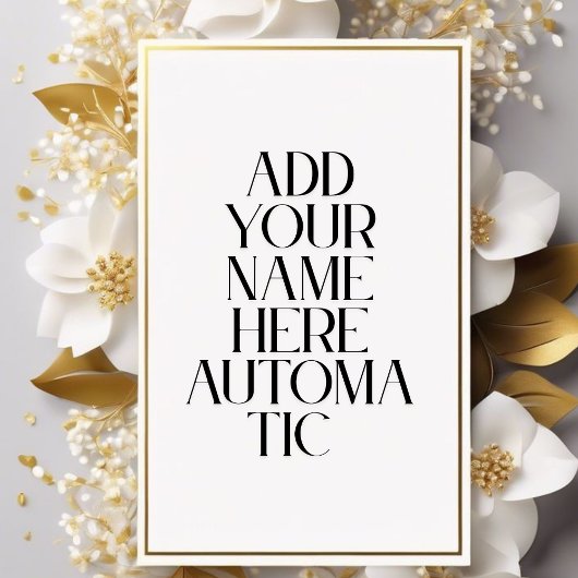 Tasse Expresso Elegant Gold Custom Name Personalized Espresso Cup