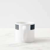 Tasse Expresso Elegant Gold Snowflake Winter Pattern (Dos)