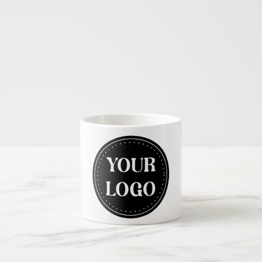 Tasse Expresso élégant, moderne, raffiné et éditable. (Devant)