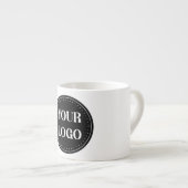 Tasse Expresso élégant, moderne, raffiné et éditable. (Devant droit)