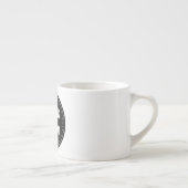 Tasse Expresso élégant, moderne, raffiné et éditable. (Droite)