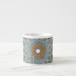 Tasse Expresso Élégante décoration orientale arabesque bleu persa