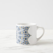 Tasse Expresso Elégante décoration orientale bleu perse (Droite)