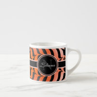 Elégante esthétique Peau de tigre orange et noir