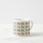Tasse Expresso Eléphant Coloré Animal Motif contemporain (Devant droit)