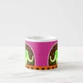 Tasse Expresso Éléphant vert (Devant)
