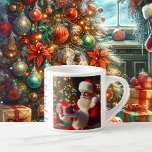 Tasse Expresso Elf Santa Claus Ajouter Nom de l'enfant Christmas<br><div class="desc">Jolie petite tasse avec le nom de l'enfant - 2 images. C'était la nuit avant Noël extrait de poème. Parfait pour les biscuits et le lait</div>