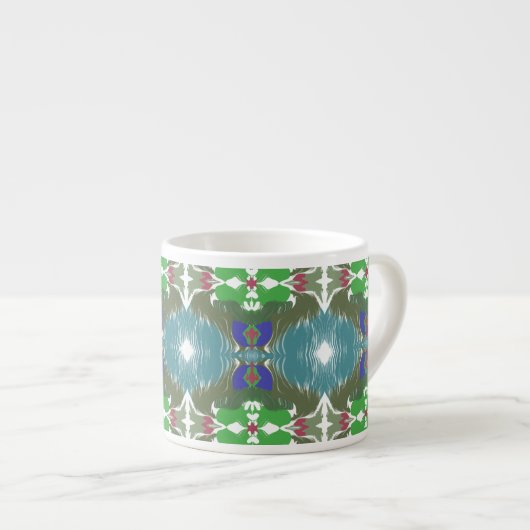 Tasse Expresso Emerald Tide Kaleidoscope (Devant droit)