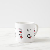 Tasse Expresso émoticône (Devant droit)