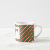 Tasse Expresso Empreinte de léopard de Noël moderne Red Green Str (Droite)