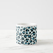 Tasse Expresso Empreinte de léopard, Spots de léopard, Leopard bl (Devant)