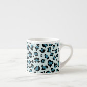 Tasse Expresso Empreinte de léopard, Spots de léopard, Leopard bl (Droite)