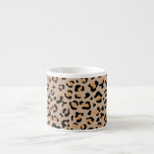 Tasse Expresso Empreinte de léopard, Spots, Leopard Brown, Votre (Devant)