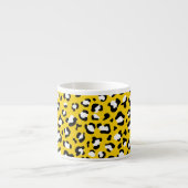 Tasse Expresso Empreinte de léopard, Spots, Leopard Jaune, Votre (Devant)