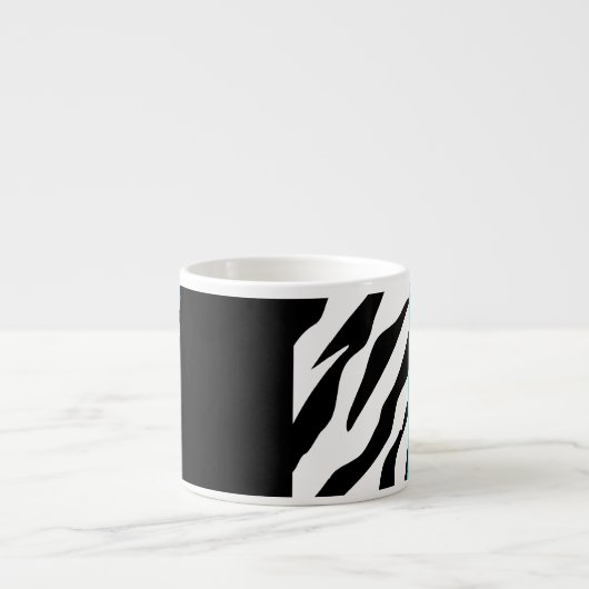 Tasse Expresso Empreinte de léopard, Zebra Print, Poster de anima (Devant)