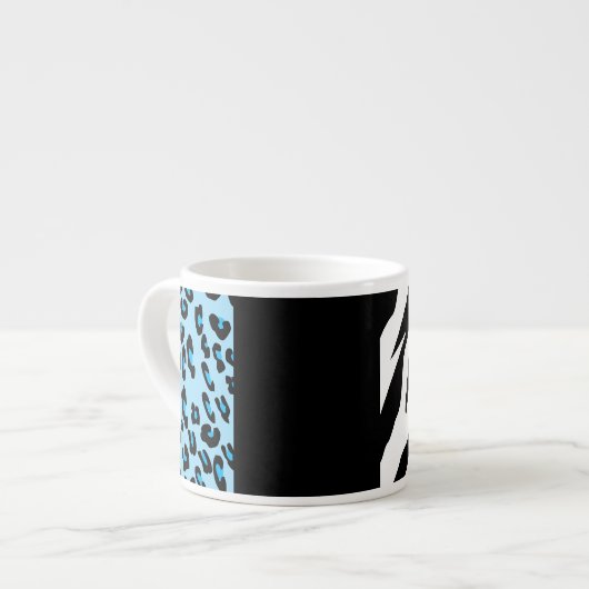 Tasse Expresso Empreinte de léopard, Zebra Print, Poster de anima (Devant gauche)