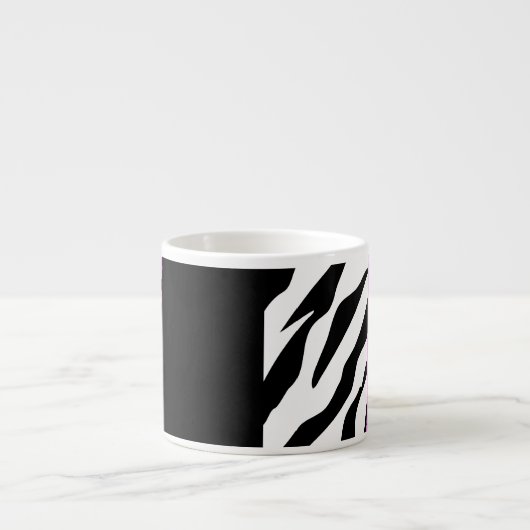 Tasse Expresso Empreinte de léopard, Zebra Print, Poster de anima (Devant)