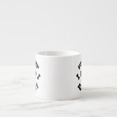 Tasse Expresso Empreinte de patte accro à la Coupe (Devant)
