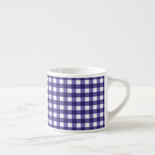 Tasse Expresso En vichy bleu marine