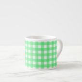 Tasse Expresso En vichy verte (Devant droit)