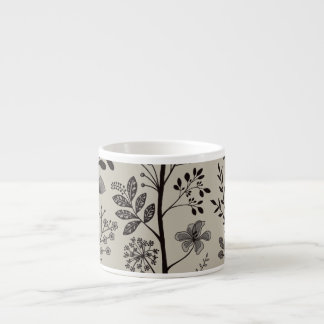 Tasse Expresso Enchanted Vertical Garden Reverie XS black beige