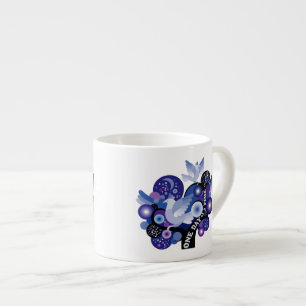 Tasse Expresso Encourageant un jour colombes d'un arbre de temps