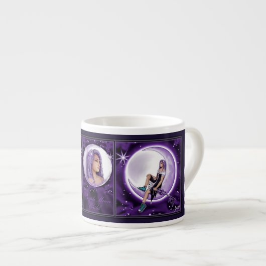 Tasse Expresso Enfant de lune violette (Devant droit)