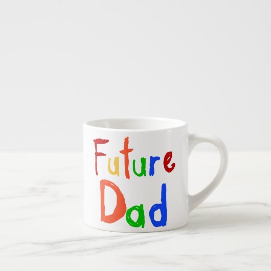 Tasse Expresso Enfant Texte Futur Papa T-shirts et cadeaux (Droite)